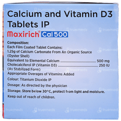 Maxirich Cal 500 Tablet 15