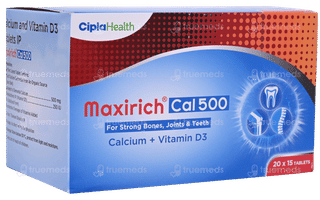 Maxirich Cal 500 Tablet 15