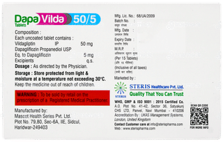 Dapa Vilda 50/5 Tablet 15