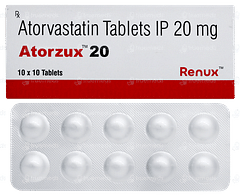 Atorzux 20 Tablet 10 Atorzux 20 Tablet 10