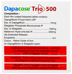 Dapacose Trio 500 Tablet 10 Dapacose Trio 500 Tablet 10