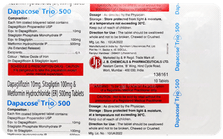 Dapacose Trio 500 Tablet 10