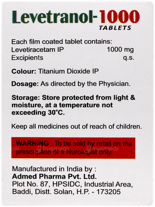 Levetranol 1000 Tablet 10