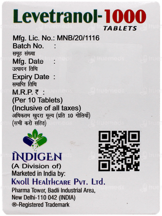 Levetranol 1000 Tablet 10