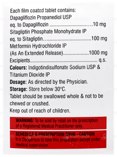 Qsita Dm 1000 Tablet 15
