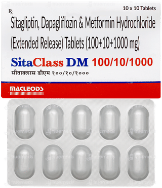 Sitaclass Dm 100/10/1000 Tablet 10