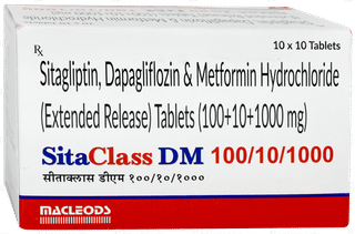Sitaclass Dm 100/10/1000 Tablet 10