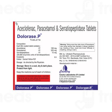 Dolorase P Tablet 10: Uses, Side Effects, Price & Substitutes