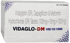 Vidaglo Dm 100/10/1000 Tablet 10