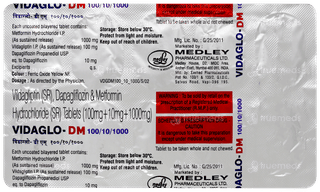 Vidaglo Dm 100/10/1000 Tablet 10