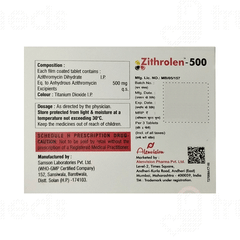 Zithrolen 500 Tablet 3