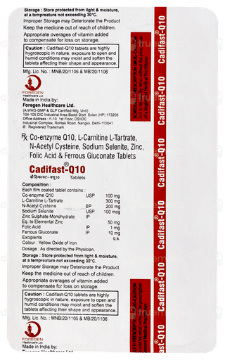 Cadifast Q10 Tablet 10