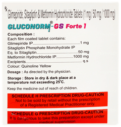 Gluconorm Gs Forte 1 Tablet 10 Gluconorm Gs Forte 1 Tablet 10