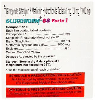 Gluconorm Gs Forte 1 Tablet 10
