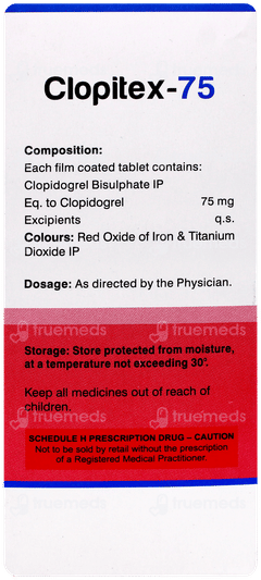 Clopitex 75 Tablet 10 Clopitex 75 Tablet 10