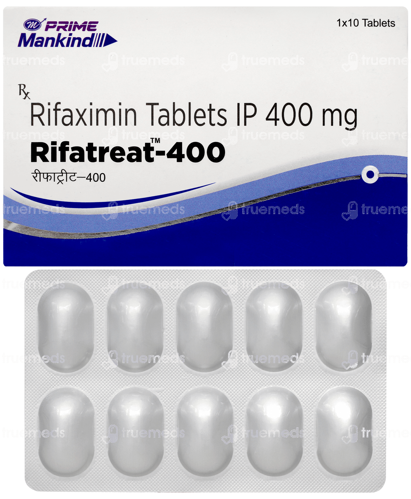 Rifatreat 400 Mg Tablet 10 - Uses, Side Effects, Dosage, Price | Truemeds
