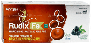 Rudix Fe Blackberry Flavour Chewable Tablet 10