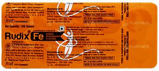 Rudix Fe Blackberry Flavour Chewable Tablet 10