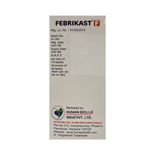 Febrikast F Tablet 10