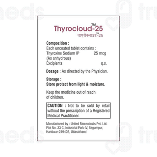 Thyrocloud 25 Tablet 100