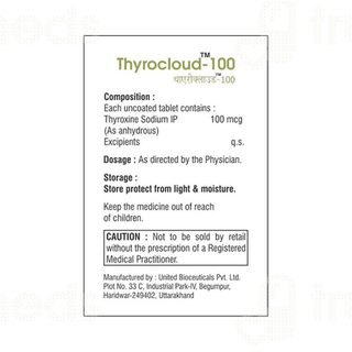 Thyrocloud 100 MCG Tablet 100
