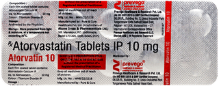 Atorvatin 10 Tablet 10