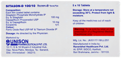 Sitason D 100/10 Tablet 10