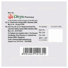 Patanjali Divya Dermagrit Tablet 20 Pack Of 3