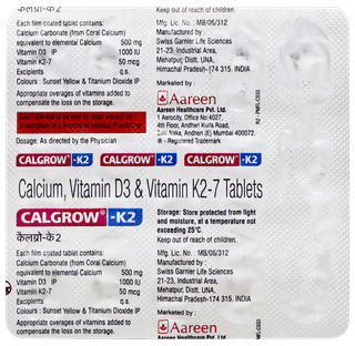 Calgrow K2 Tablet 15