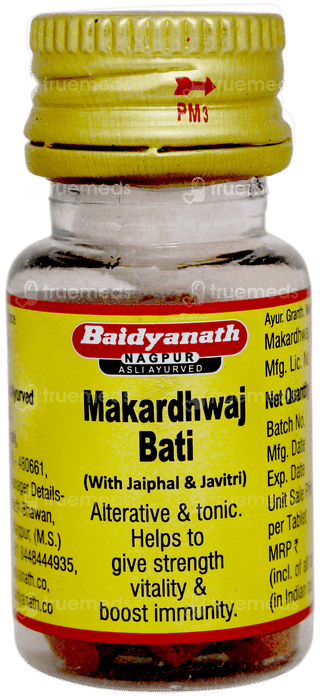 Baidyanath Makardhwaj Bati With Jaiphal & Javitri Tablet 20