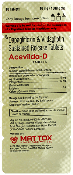 Acevilda D 10/100Mg Tablet 10