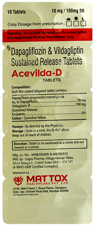 Acevilda D 10/100Mg Tablet 10