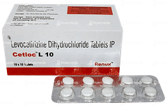 Cetloc L 10 Tablet 10 Cetloc L 10 Tablet 10