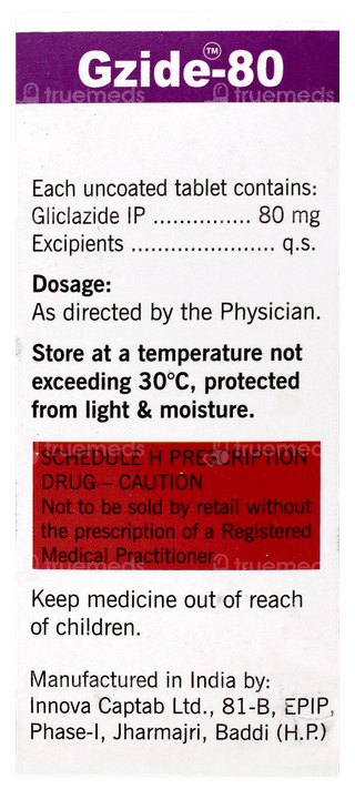 Gzide 80 Tablet 10
