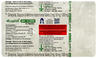 Lupisit GM 2/1000 Tablet 10