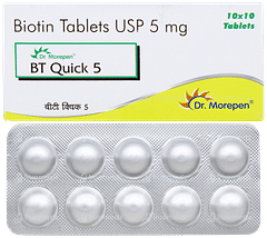 Bt Quick 5 MG Tablet 10