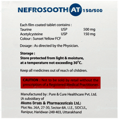 Nefrosooth At 150/500 Mg Tablet 10