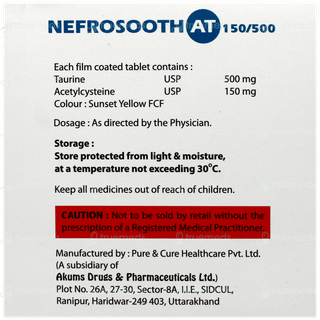 Nefrosooth At 150/500 Mg Tablet 10