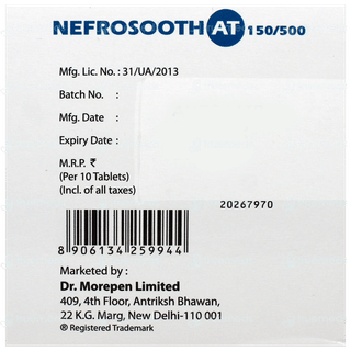 Nefrosooth At 150/500 Mg Tablet 10