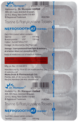 Nefrosooth At 150/500 Mg Tablet 10