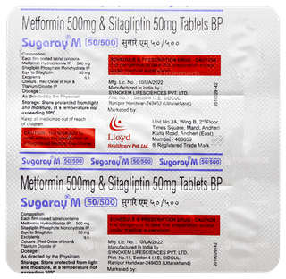 Sugaray M 50/500 Tablet 15