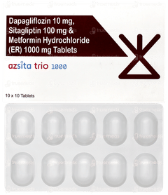 Azsita Trio 1000 Tablet 10 Azsita Trio 1000 Tablet 10