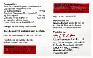 Azsita Trio 1000 Tablet 10