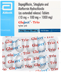 Gluject Trio 10mg/100mg/1000mg Tablet 10