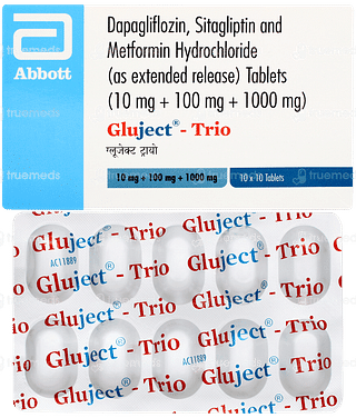Gluject Trio 10/1000/100mg Tablet 10