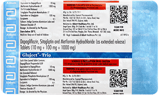 Gluject Trio 10/1000/100mg Tablet 10