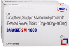 Dapaone Sm 10/1000/100 Mg Tablet 10 Dapaone Sm 10/1000/100 Mg Tablet 10