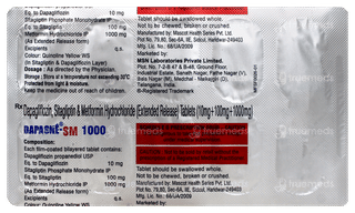 Dapaone Sm 10/1000/100 Mg Tablet 10