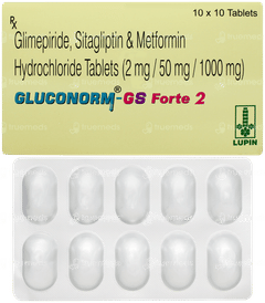 Gluconorm Gs Forte 2 Tablet 10 Gluconorm Gs Forte 2 Tablet 10