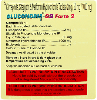 Gluconorm Gs Forte 2 Tablet 10